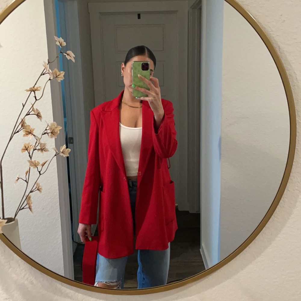 Long Belted Blazer